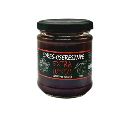 Mézes epres-cseresznye extra dzsem 200 g